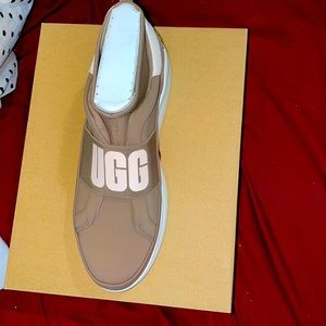 brand new pair of UGG platforms with the cleaner